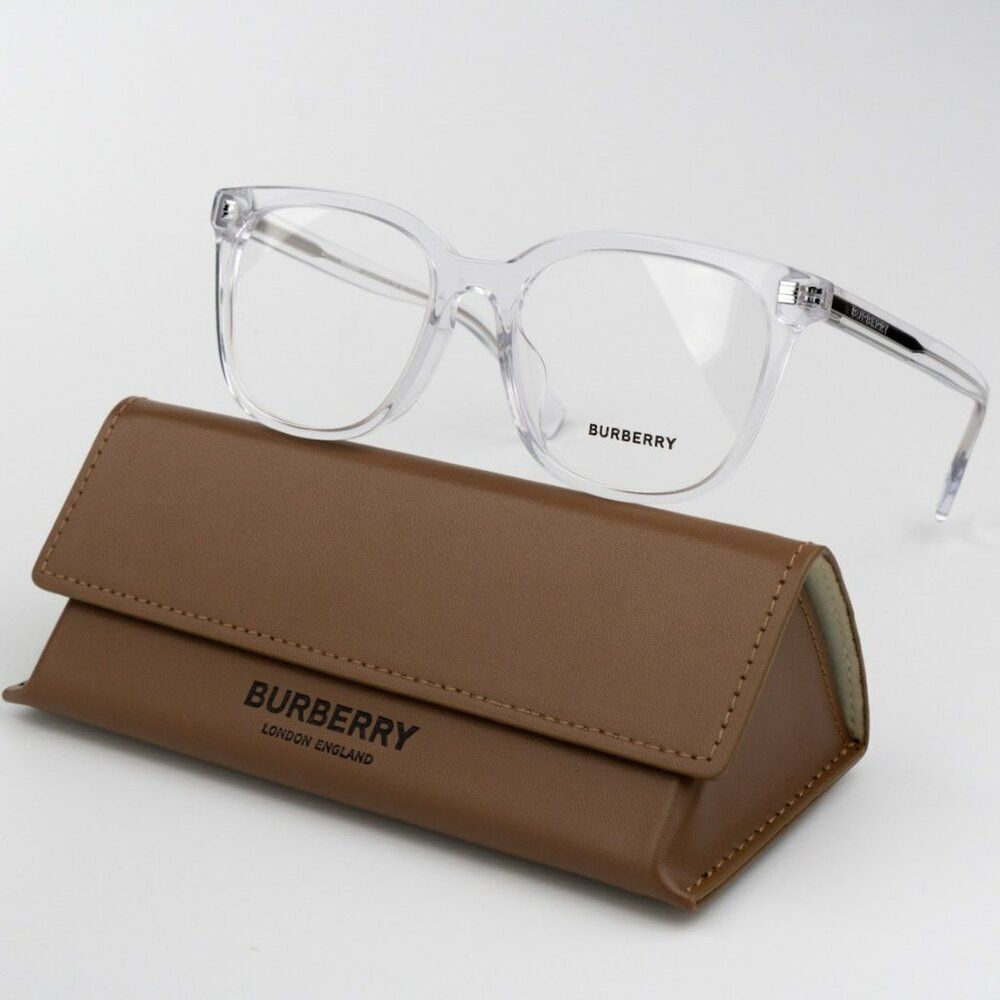NEW Burberry BE2361D 3024 Transparent Clear Square Unisex Eyeglasses BE 2361D - Picture 2 of 9